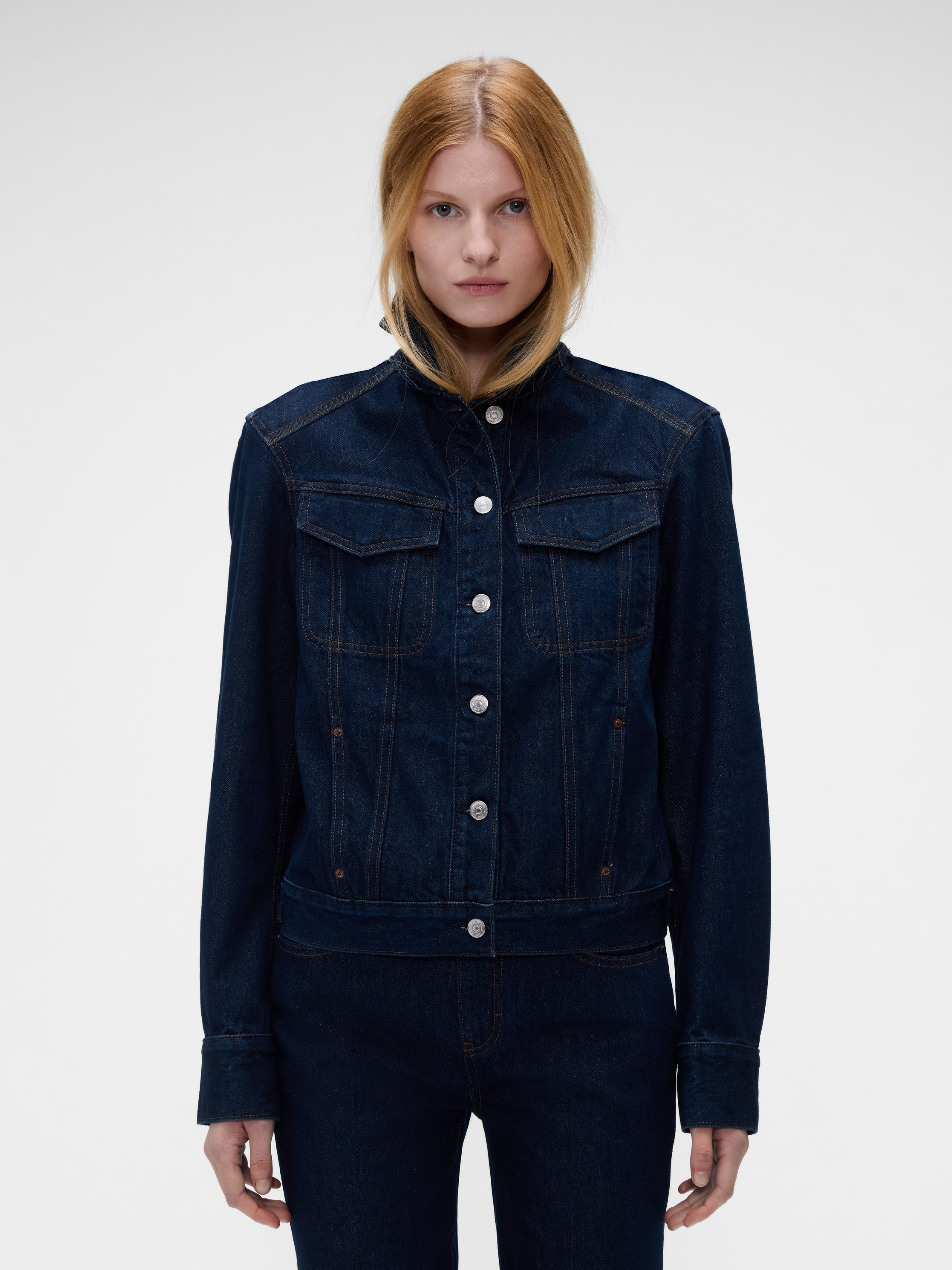 LATCH COLLAR DENIM JKT - RINSE WASH - PPOF
