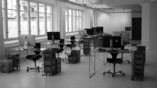 Teenage Engineering Field desks in office