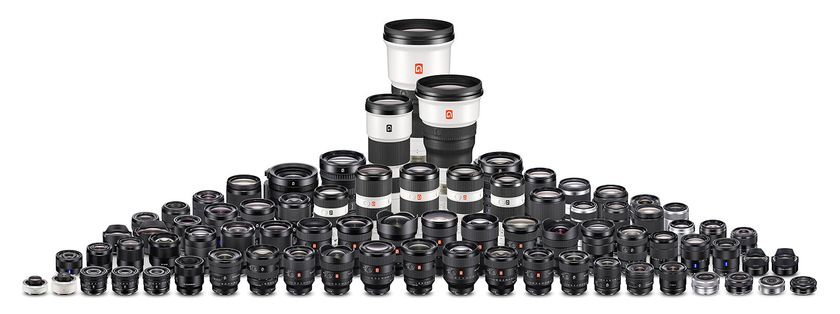 Sony E-mount lens line-up at 10th anniversary of the lens series