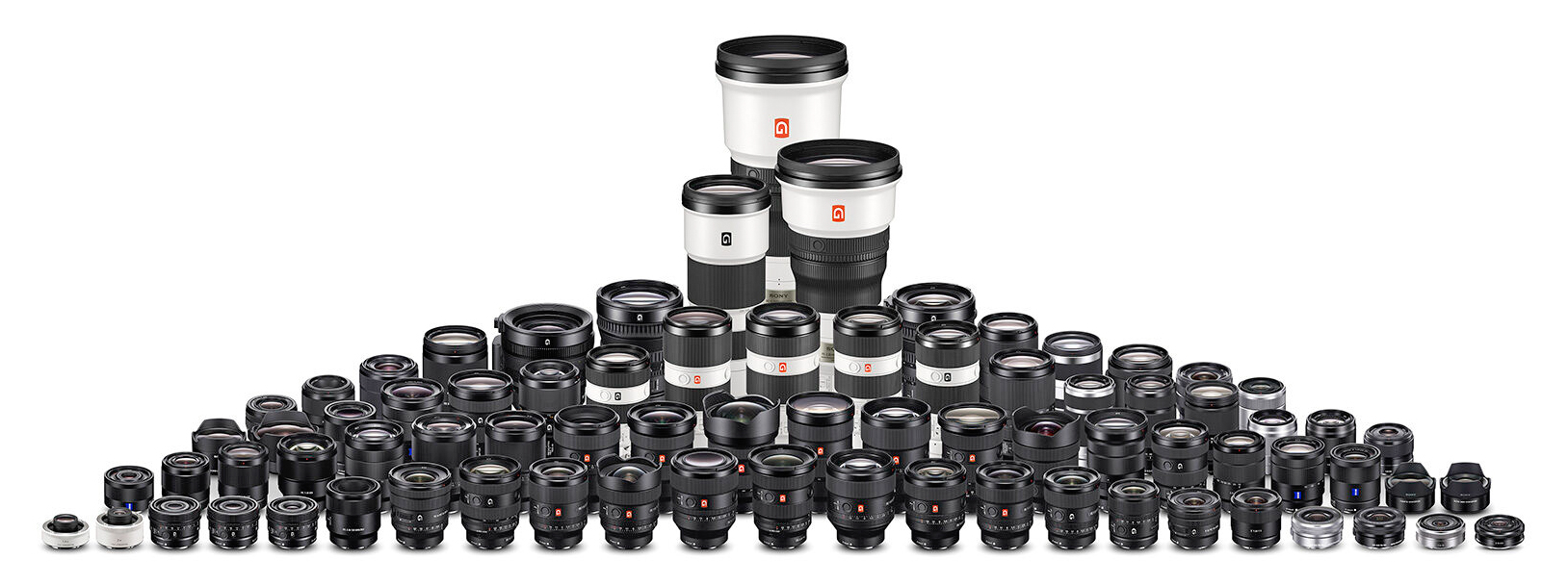 Sony E-mount lens line-up at 10th anniversary of the lens series