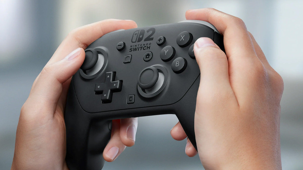 Nintendo Switch 2 Pro Controller being held