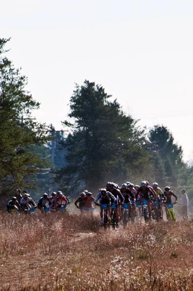 The start of the men's race at the Iceman Cometh.