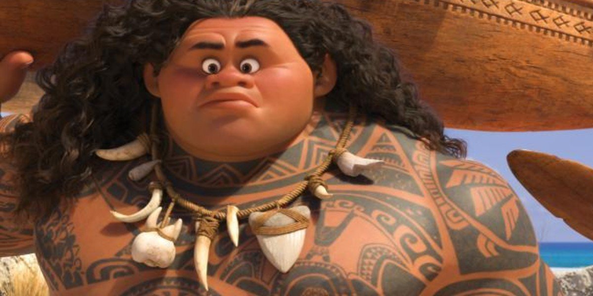 Dwayne Johnson as Maui in Moana