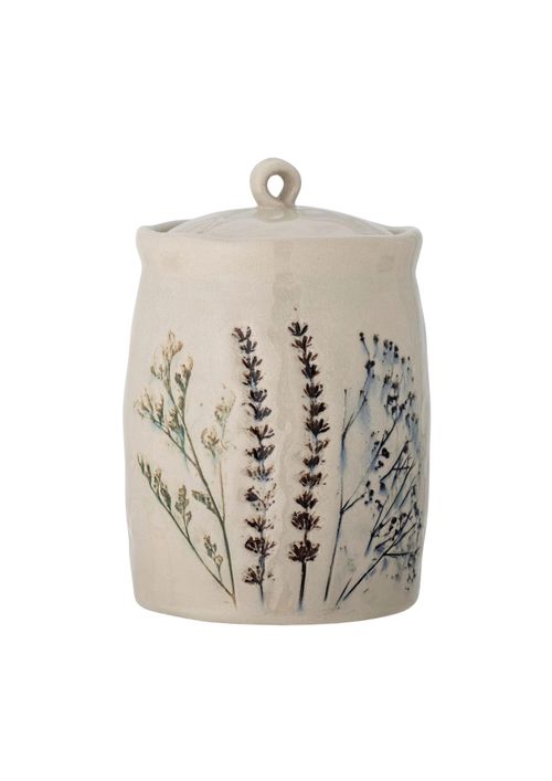 Bloomingville | Handmade Storage Jar Bea With Grass Motif
