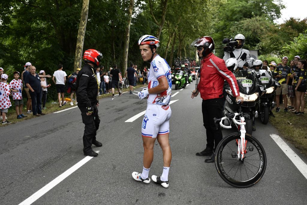 Arthur Vichot (FDJ) had a crash