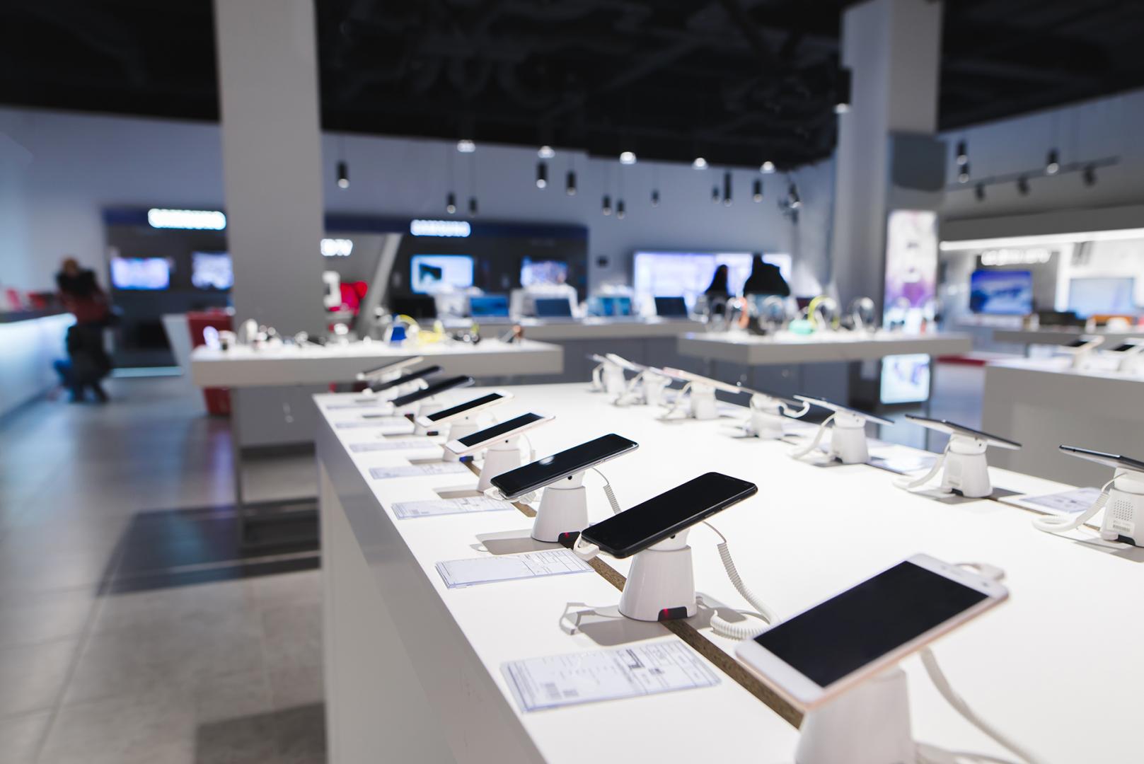 Blick in einen Tech Store