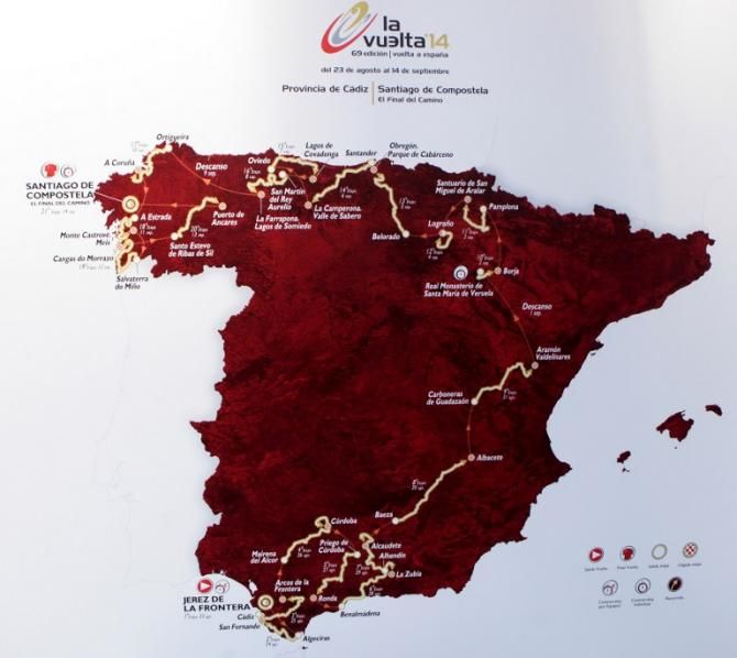 The 2014 Vuelta a Espa&ntilde;a route was unveiled today at a presentation in Cadiz, Spain