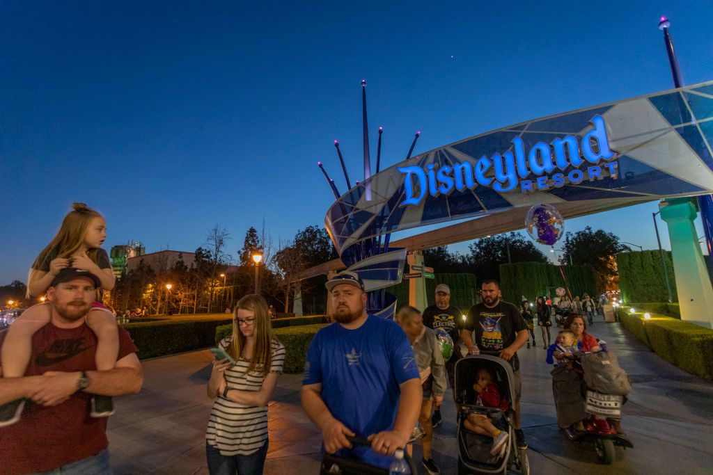 People at Disneyland.