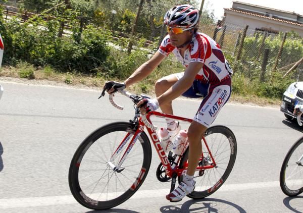 Di Luca (Katusha) had a better day and came fourth