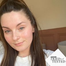 Tori Crowther testing the roc retinol correxion eye cream