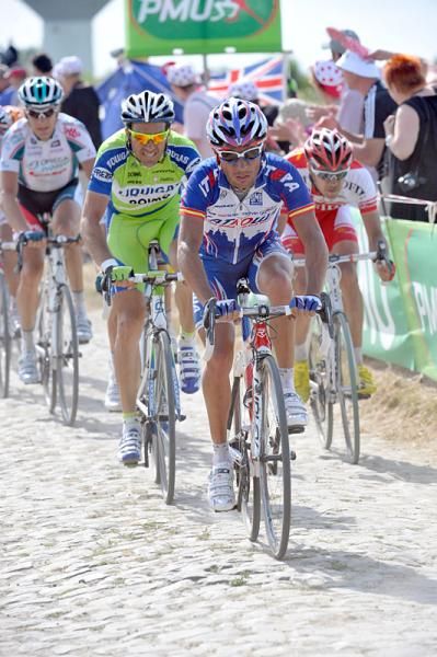 Joaquin Rodriguez wasn't too comfortable on the cobbles.