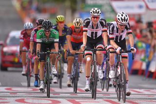 Wilco Kelderman finishes stage 7 at the Vuelta