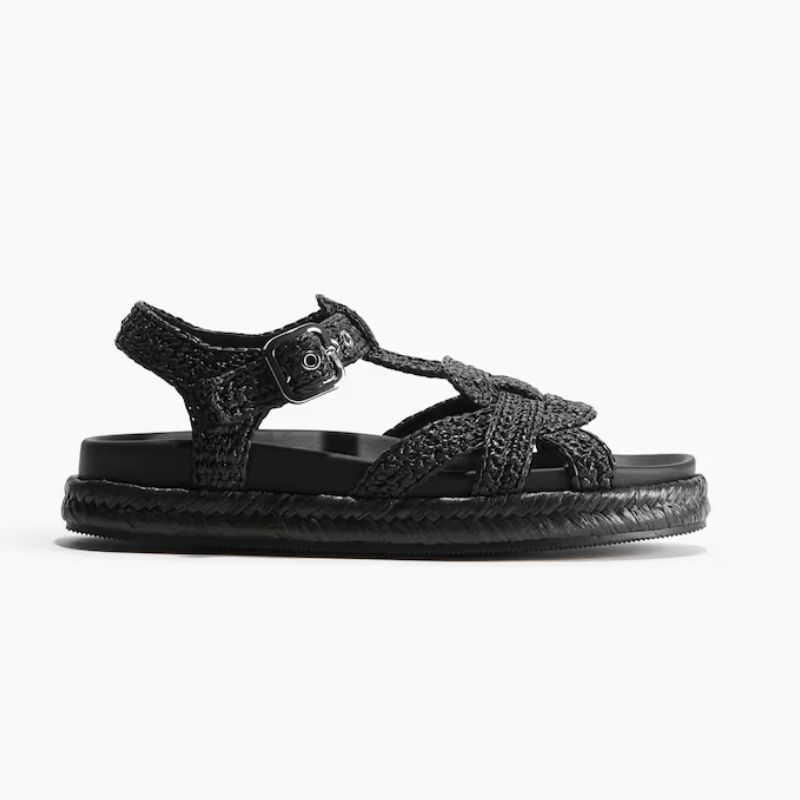 raffia sandals