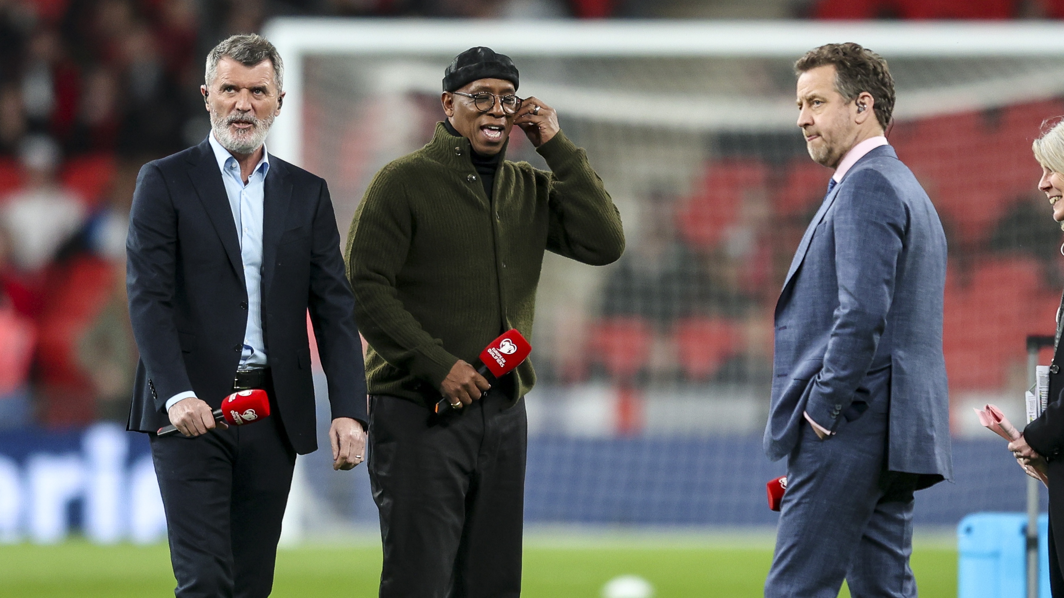 Ian Wright x Mark Pougatch x Roy Keane all talking before a World Cup Qualifier.