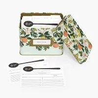 3. Rifle Paper Co Citrus Floral Recipe Tin