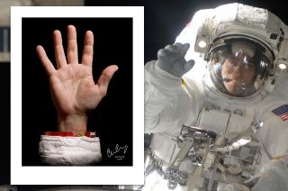 Former astronaut Chris Cassidy is a member of the inaugural class of famous hands photographed by My Hand My Cause.