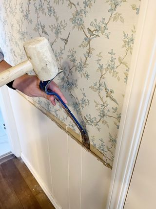 Removing white wall paneling DIY