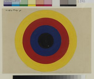 Exercise Colour Circle from Wassily Kandinsky‘s class, by Lothar Lang, Bauhaus-Archiv Berlin.