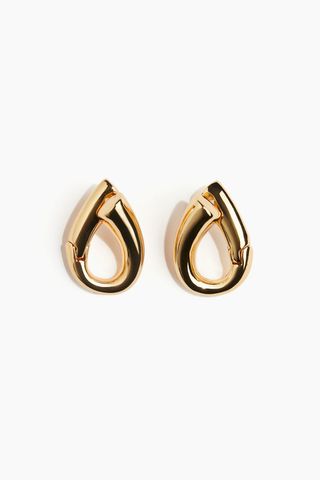 Gold-Plated Hoop Earrings