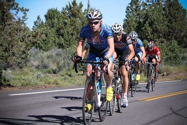 Lawson Craddock chases the break before bursting out for a solo win.