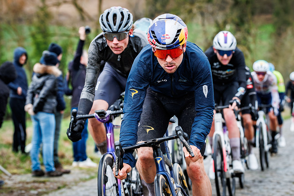 GENT, BELGIUM - FEBRUARY 28: Thomas Pidcock of Pinarello Q36.5 Pro Cycling Team of Great Britain during the    match between Omloop Nieuwsblad  v Men Elite at the Gent on February 28, 2026 in Gent Belgium (Photo by Pim Waslander/Soccrates/Getty Images)