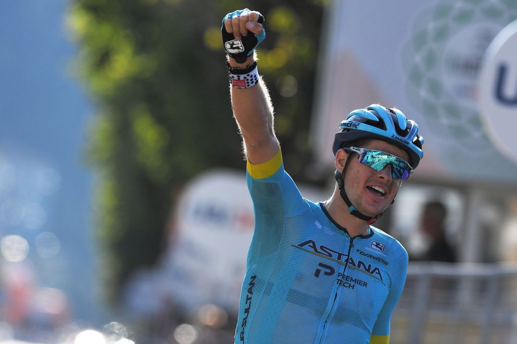 Astana&#039;s Jakob Fuglsang wins the 2020 edition of Il Lombardia in Como, Italy