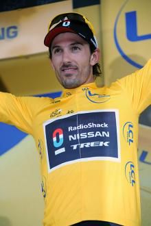 Prologue winner Fabian Cancellara remains in the Tour de France lead after stage 1.