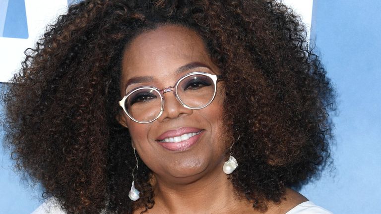 Oprah Winfrey arrives at the Premiere Of OWN's "David Makes Man" at NeueHouse Hollywood on August 06, 2019