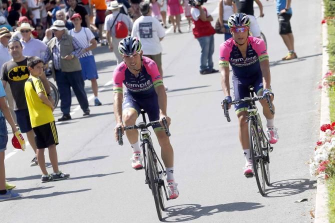 Elia Favilli and Valerio Conti (Lampre-Merida).