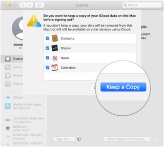 How to log out of iCloud on macOS: