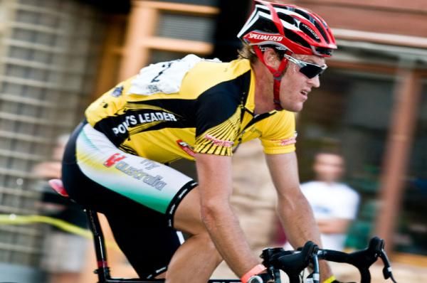 Superweek series leader, Bernard Sulzberger, feeling the strain of riding out the front