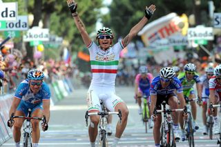 Filippo Pozzato wins, Giro d'Italia 2010, stage 12