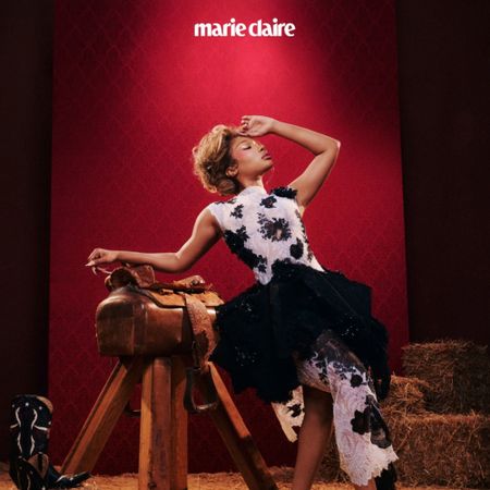 Megan Thee Stallion poses for Marie Claire