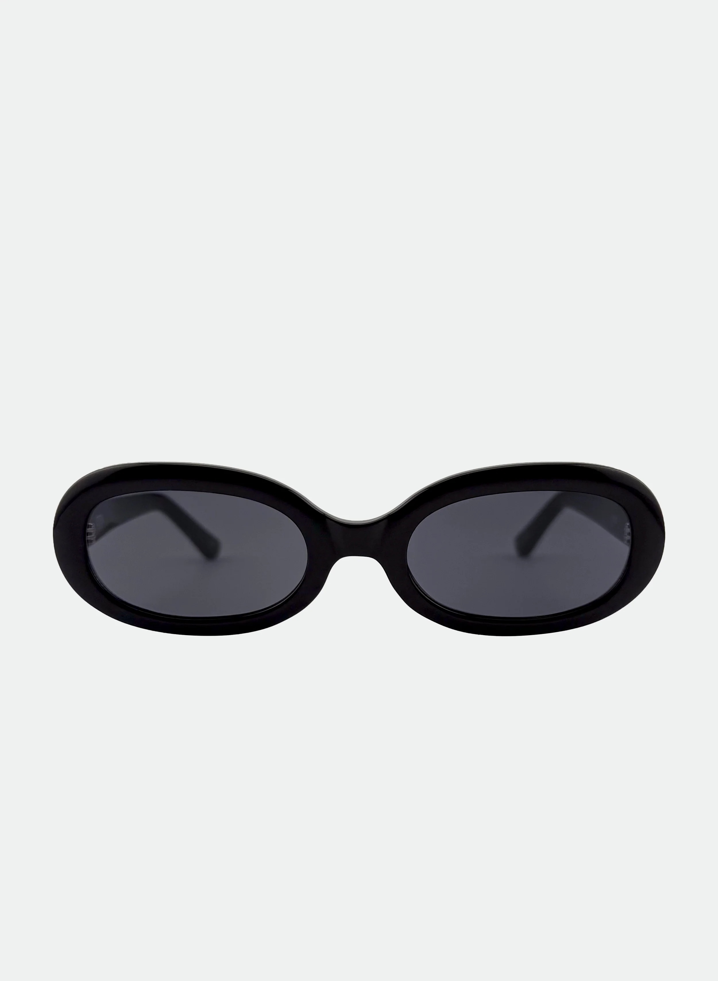 Cleo Oval Sunglasses - Black