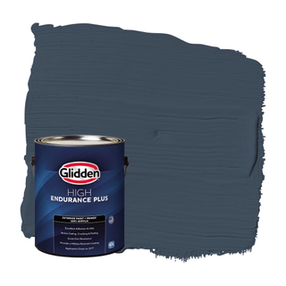 A swatch of navy blue paint