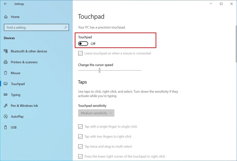 How to customize 'Precision Touchpad' settings on Windows 10 | Windows ...