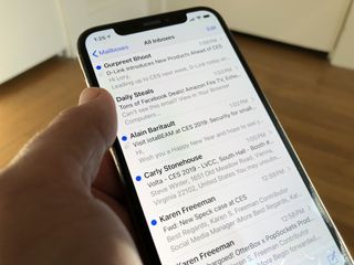 Mail app on iPhone