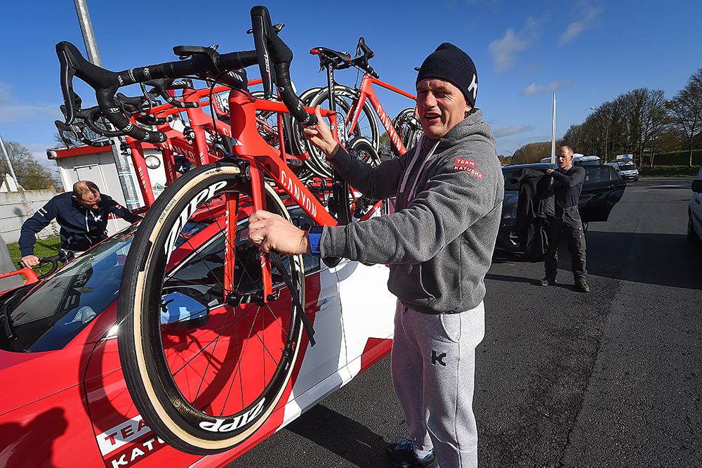Katusha's bikes ready for Paris-Roubaix recon