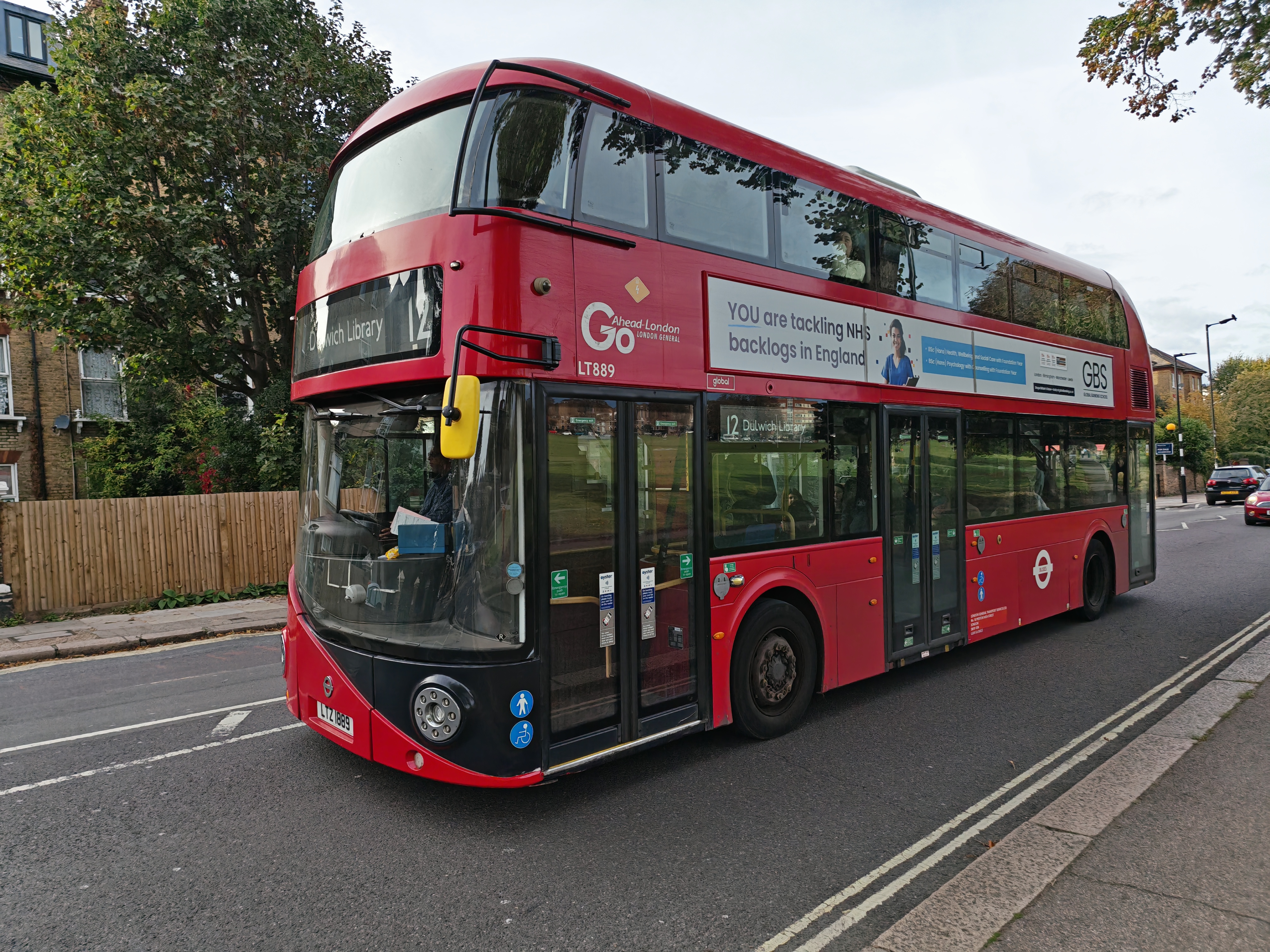 A red London bus
