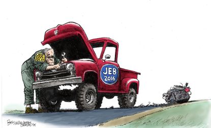 Political cartoon U.S. Jeb Bush 2016