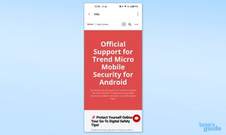 Trend Micro Mobile Security app screen shot