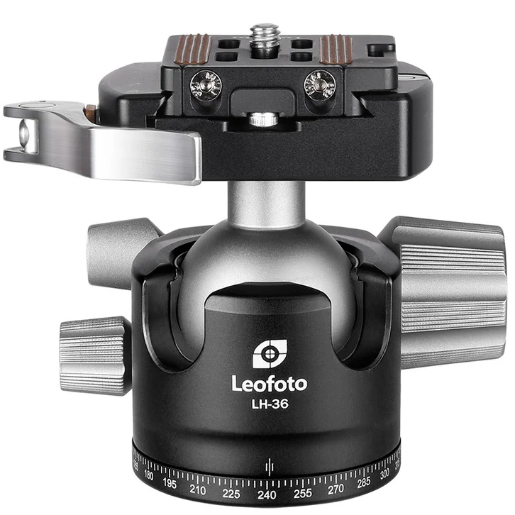 Leofoto LH-36LR ball head in a white square