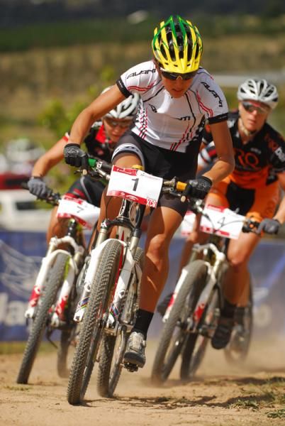 Rowena Fry headed up the charge in the small short track women's field.