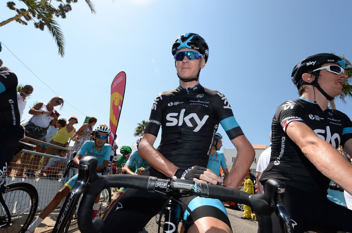 Chris Froome at the start