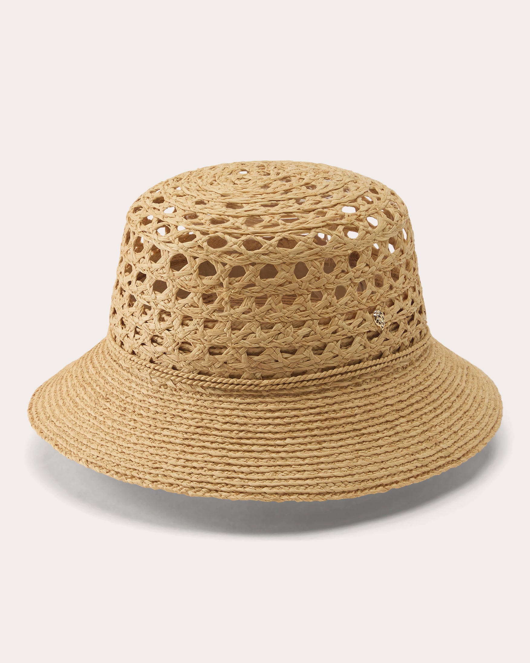 Indra Crocheted Raffia Bucket Hat