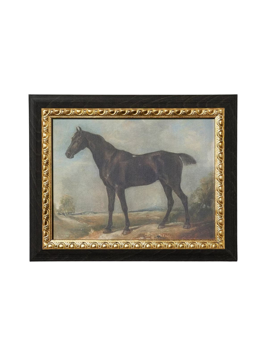 Threshold&amp;trade; designed with Studio McGee, Stallion on Canvas Board with Ant Gold Frame