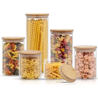 Joyjolt Glass Food Storage Jars 