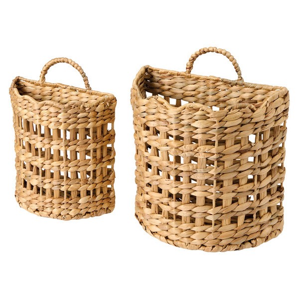 ALDI, Kirkton House Hanging Woven Baskets, 2 Pieces