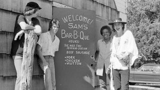 Stevie Ray Vaughan and Double Trouble at one of their favorite local haunts, Sam’s Bar-B-Que, July 20, 1981
