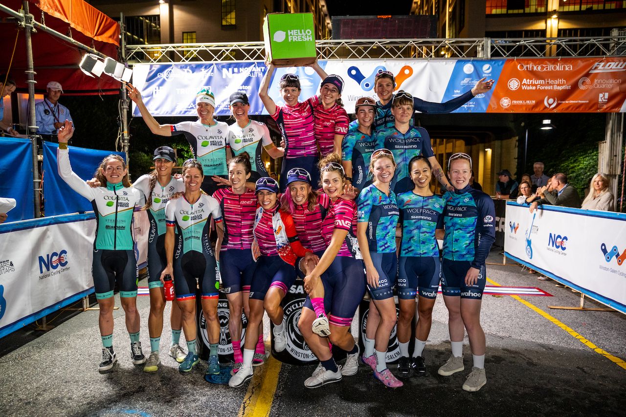 Overall women's teams for 2021 USA CRITS, first place DNA Pro Cycling